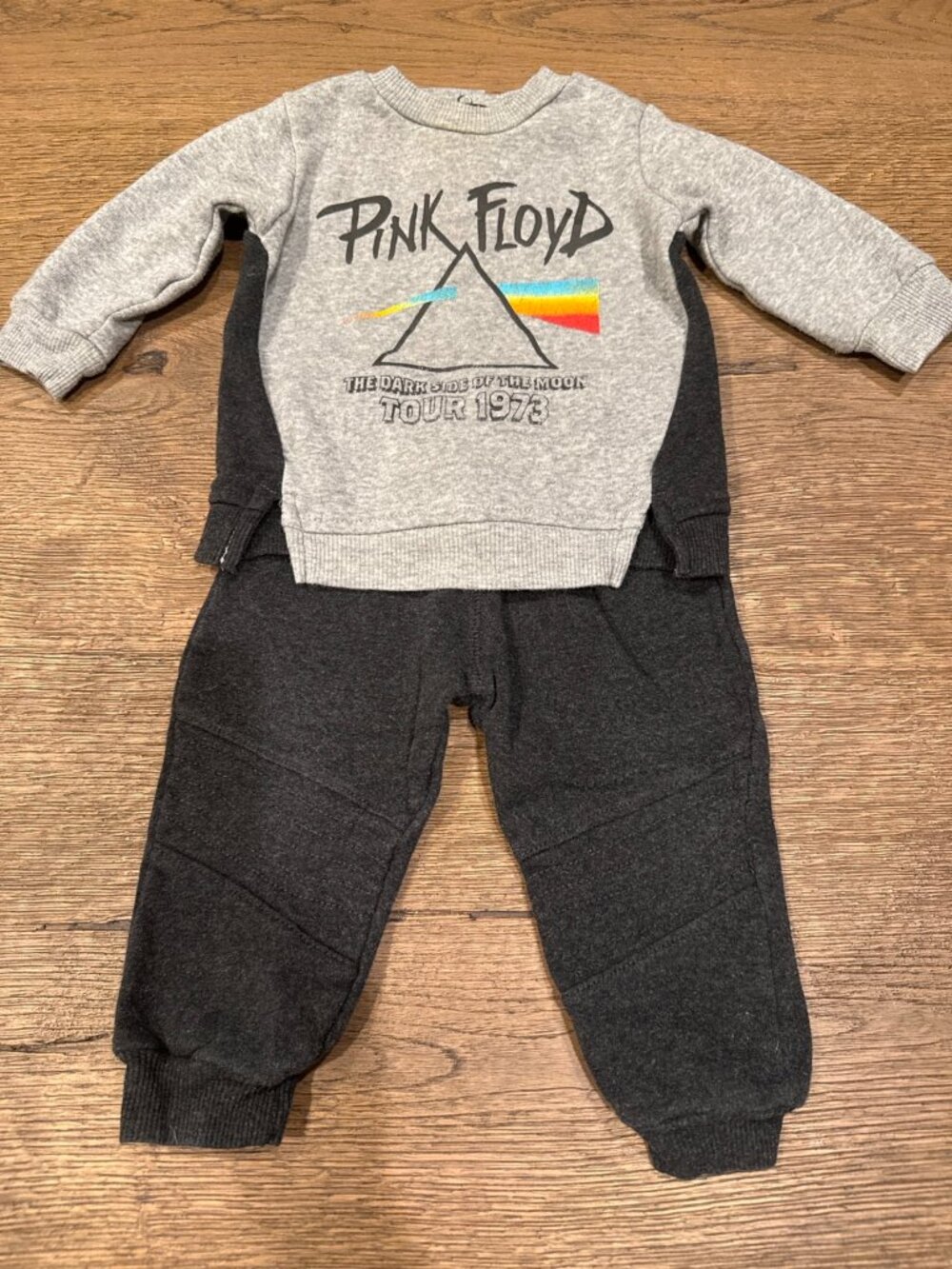 Pink Floyd Baby Sweatshirt & Jogger Set 12 Months – Dark Side of the Moon